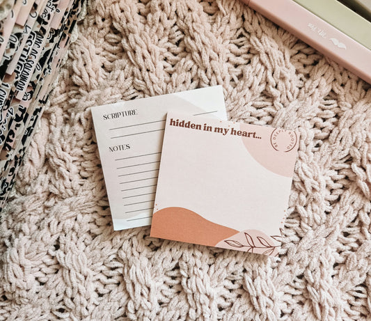 Hidden In My Heart | Bible Study Sticky Notes